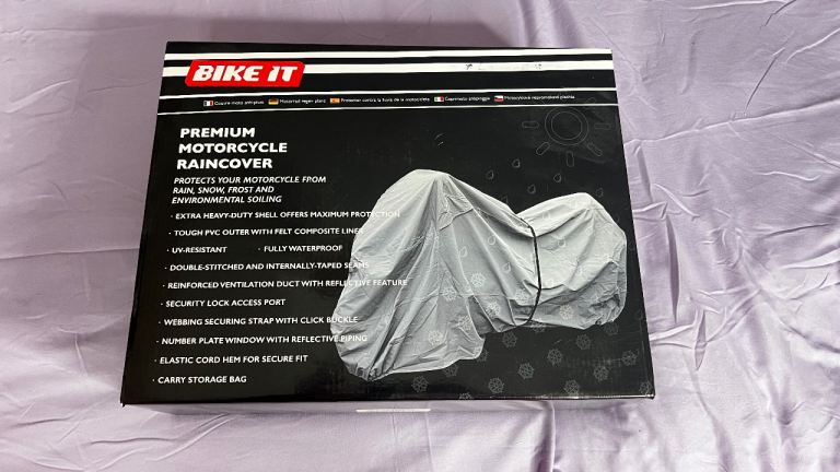 NEW Bike It Large Waterproof Motorcycle Rain Cover – UV Resistant