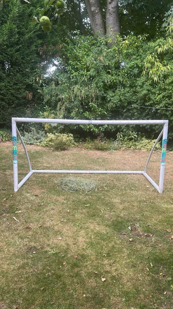 Samba Football Goal 8 x 4ft – White, Good Condition with net