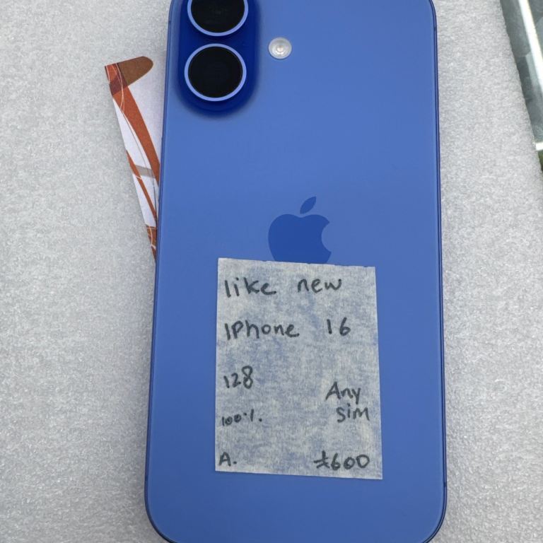 Apple iPhone 16 blue 128gb 100% BH available 