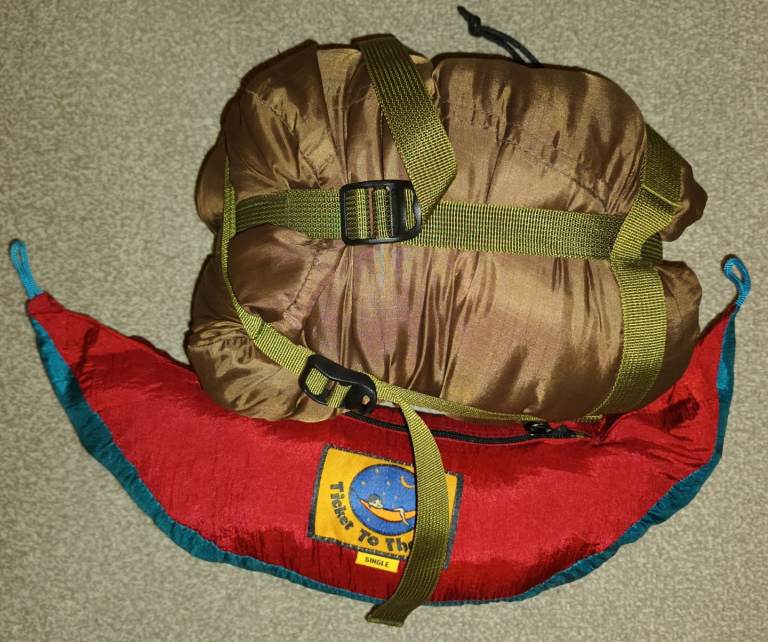 Hammock and Under quilt. Ticket to the Moon.