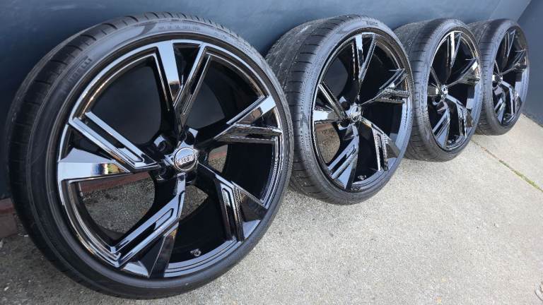 Genuine Audi RS6 RS7 Sport 22" Alloy Wheels Black Edition 4K0601025BL Vorpsrung