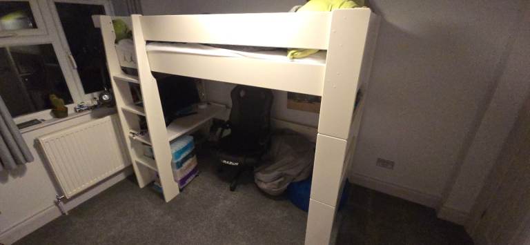 image for Bed with hand built desk area