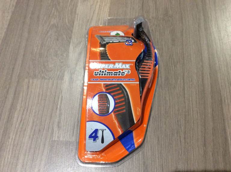 6 Brand new super max ultimate3 razors
