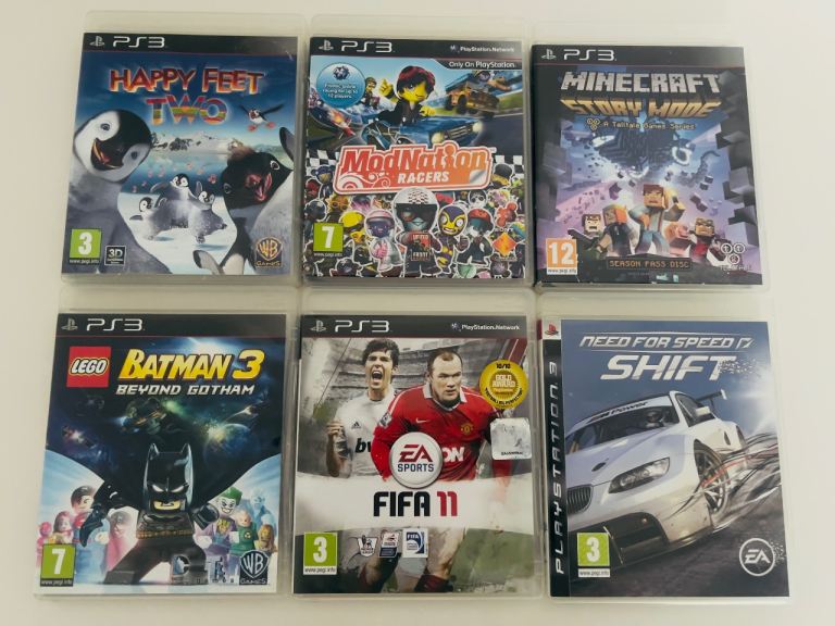 6x PS3 games