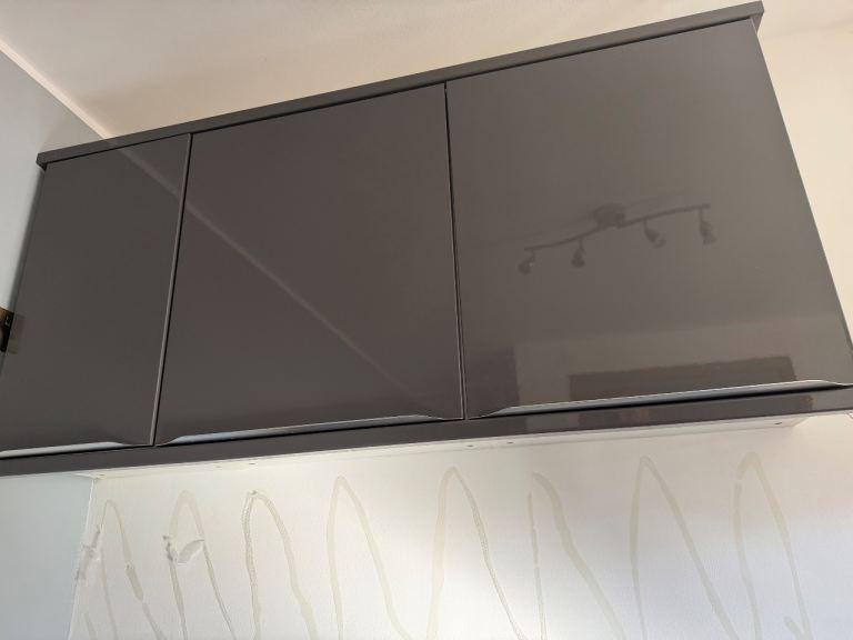 Modern Grey Kitchen Units – Gloss Finish