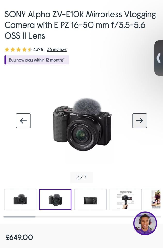 Sony Alpha ZV-E10K Mirrorless Vlogging Camera with 16-50mm Lens
