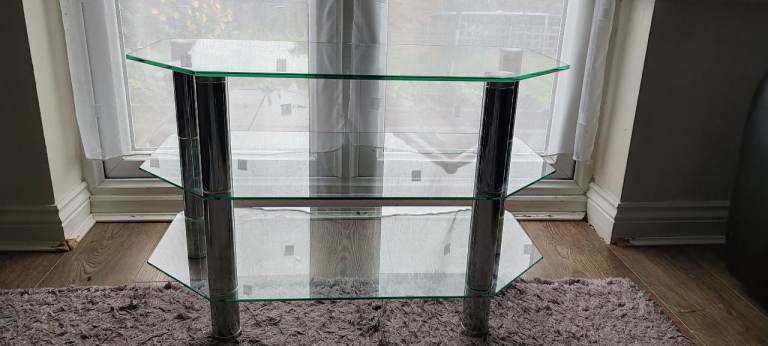 coffee table/TV stand/ table toughened glass 3 layers