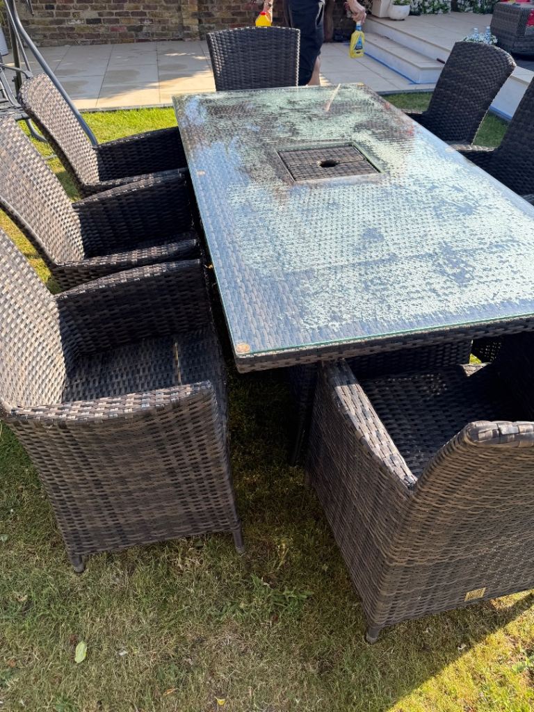 8 Seater Garden Table and Chairs