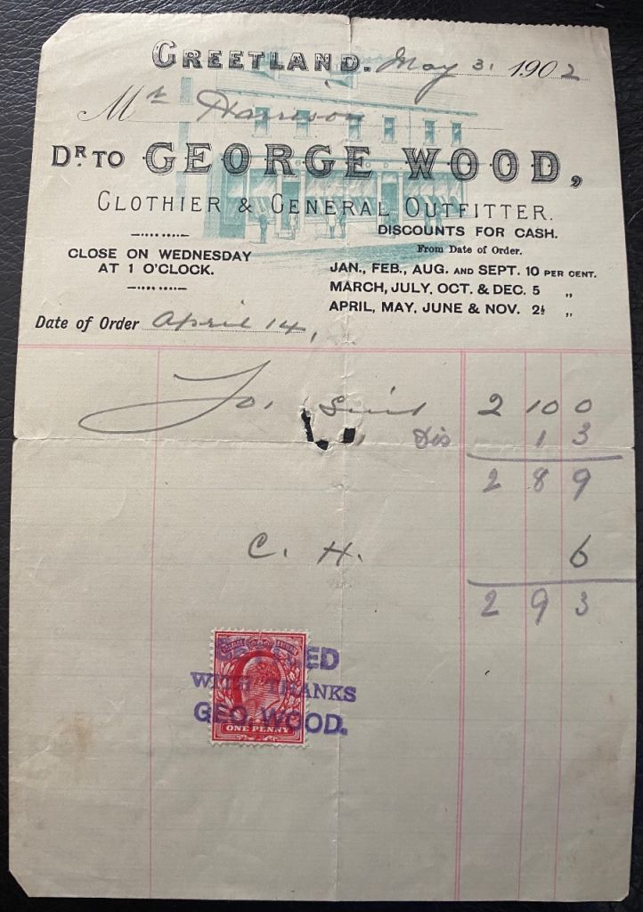 Early 20th century document