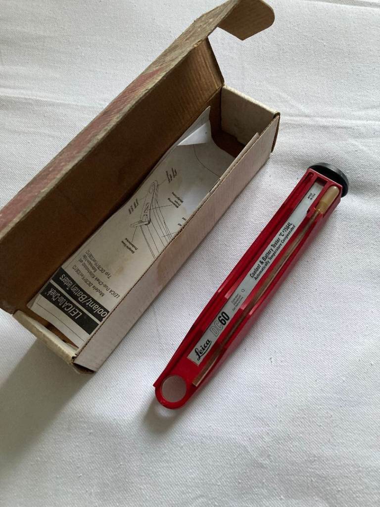 Vintage Leica DC 60 Duo Coolant/battery Tester #7564L Refractometer