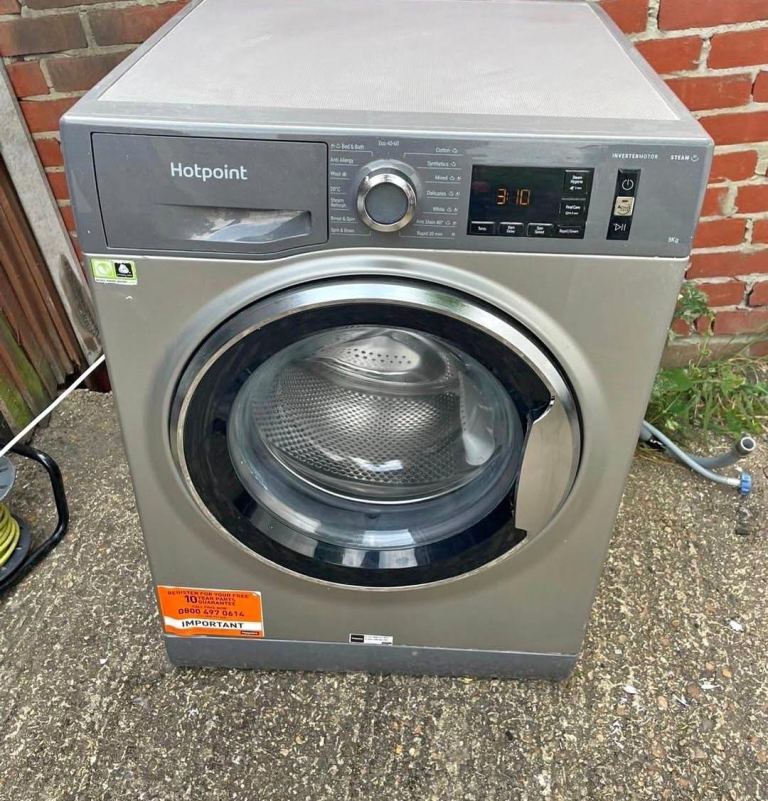 Hotpoint Washing Machine – Grey, Good Condition