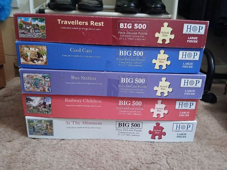 5 large pieces puzzles