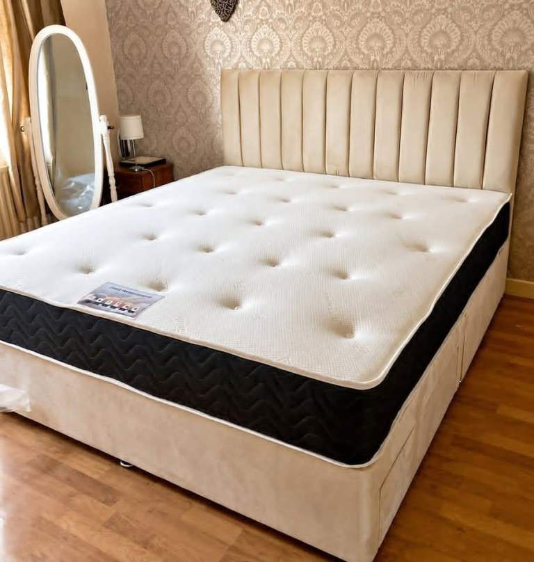 🏰Brand New Grand 6ft Super King Luxury Divan Bed With Mattress ~ Quick & Free Delivery🚛