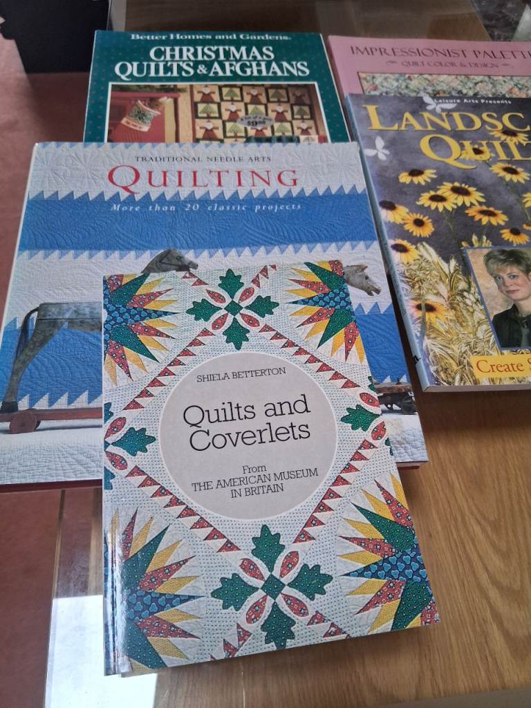 A selection of crafting books including quilting, toy making and general sewing.