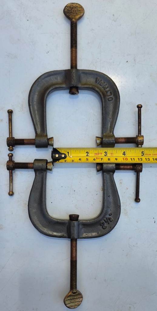 C clamps x2- 3 points - READ DESCRIPTION PLEASE