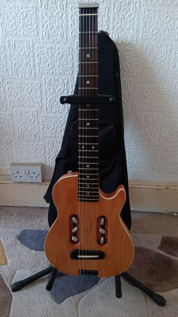 Travel Guitar(Escape II) with Stand and Case – Good Condition
