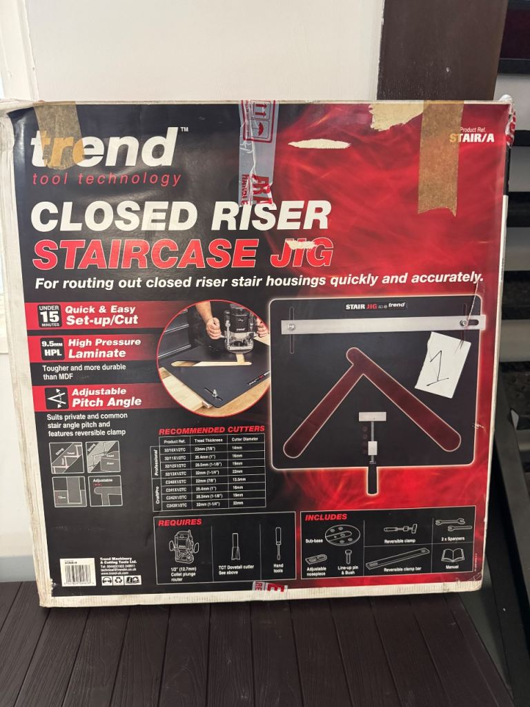 STAIR/B Stair Jig B Complete Open Riser