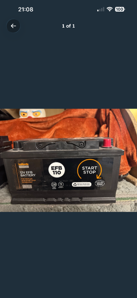 New Car battery 