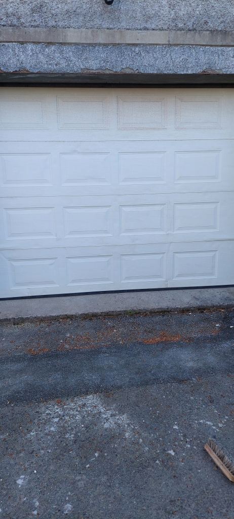 White Up-and-Over Garage Door – Good Condition