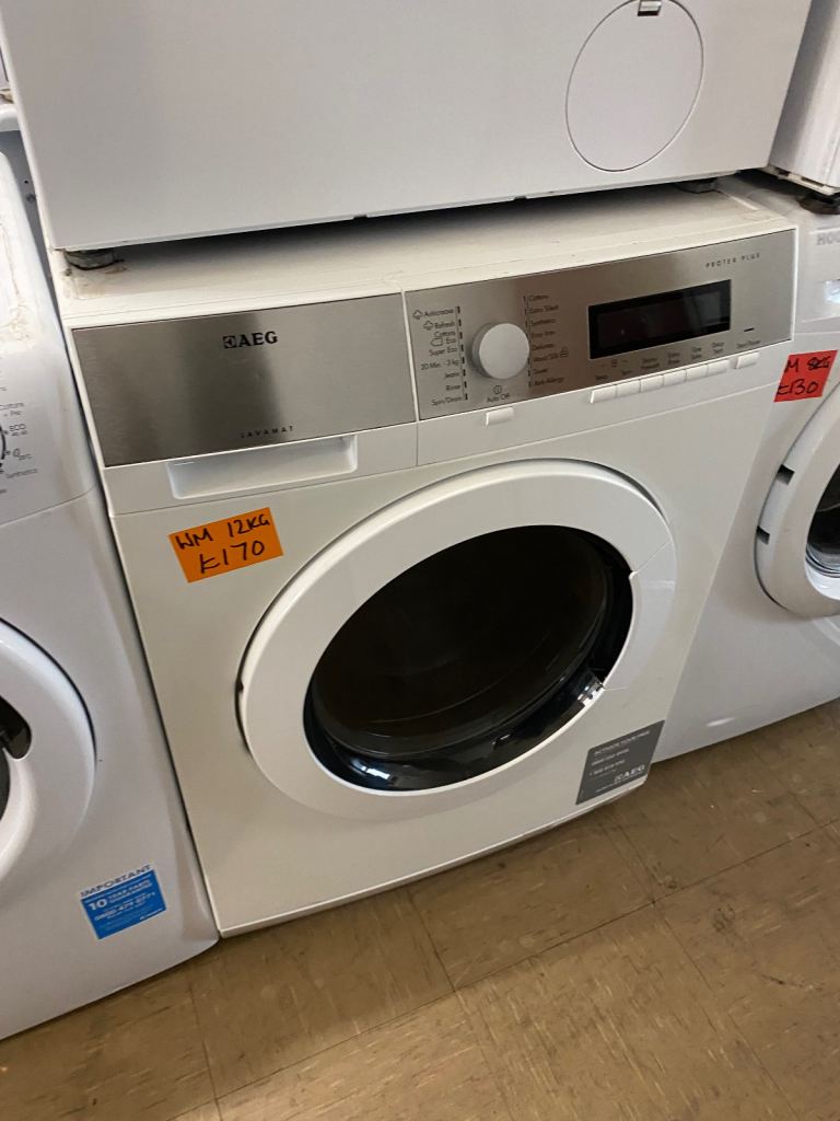 ♻️WHITE AEG MASSIVE 12KG DRUM SIZE WASHING MACHINE
