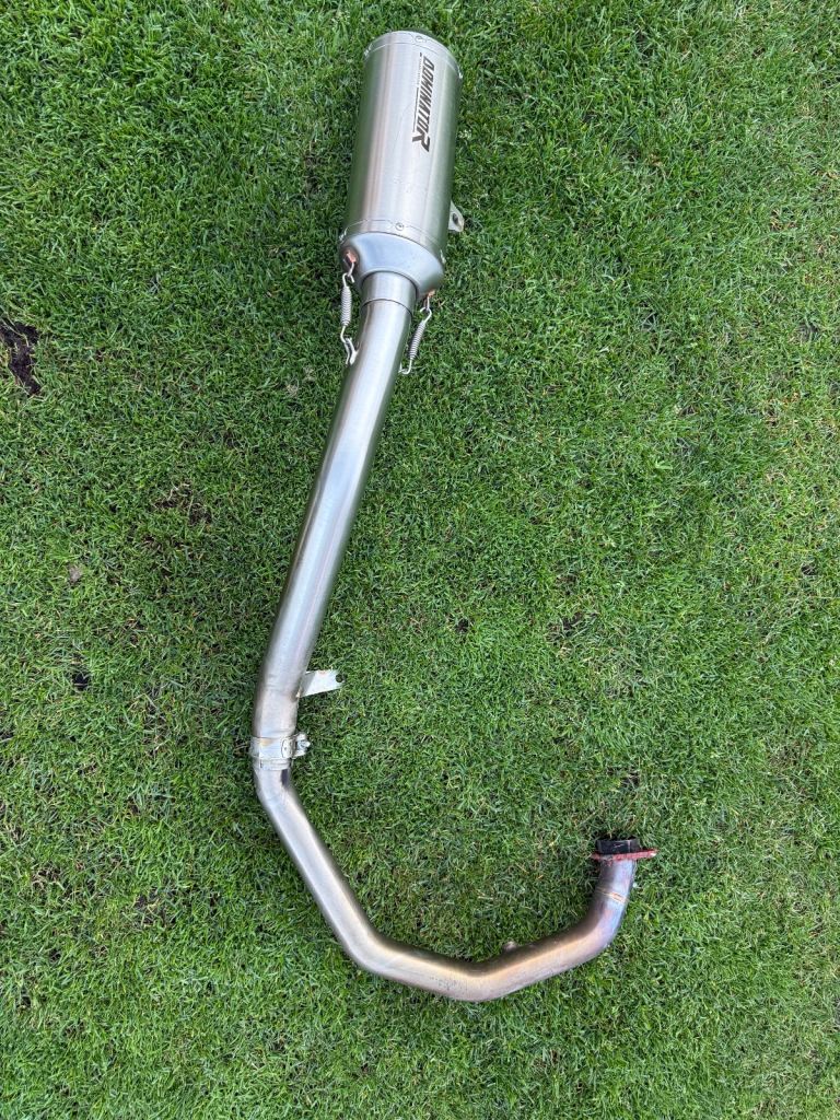 RC 390 Full Exhaust system Collector Silencer OV G2 DOMINATOR