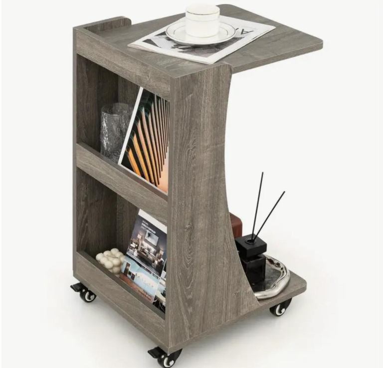 ERGOMASTER C-Shaped End Table Mobile Sofa Side Table