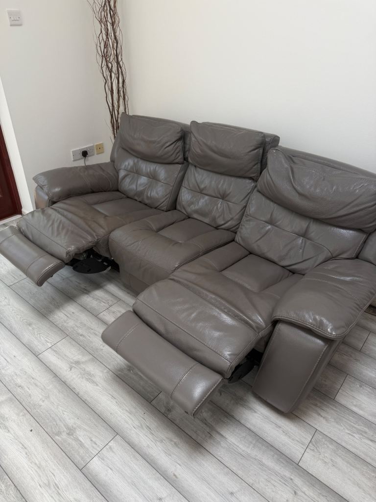 Electric leather couch