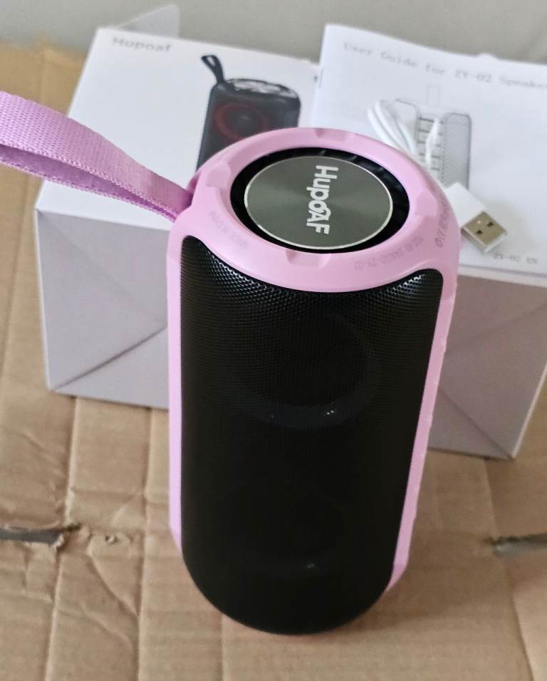 Portable Bluetooth Speaker - Pink, As Good As New