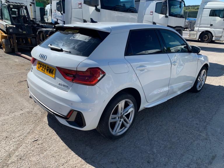2022 AUDI A1 S LINE WHITE 1.0 PETROL AUTOMATIC 5dr DAMAGED SALVAGE 