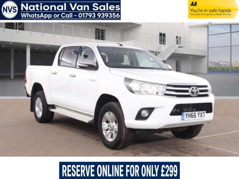 2017 Toyota Hilux 2.4 D-4D Icon 4WD Euro 6 4dr (3.5t) PICK UP Diesel Manual