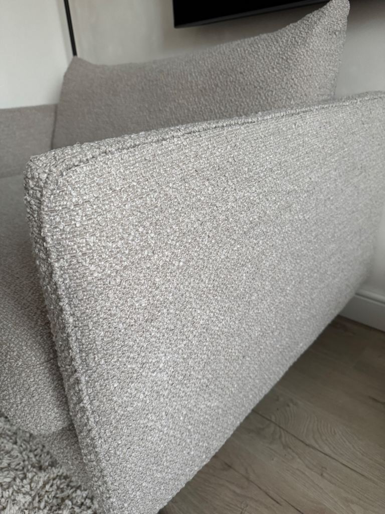 Barker and Stonehouse Levico Snuggler chair boucle mink