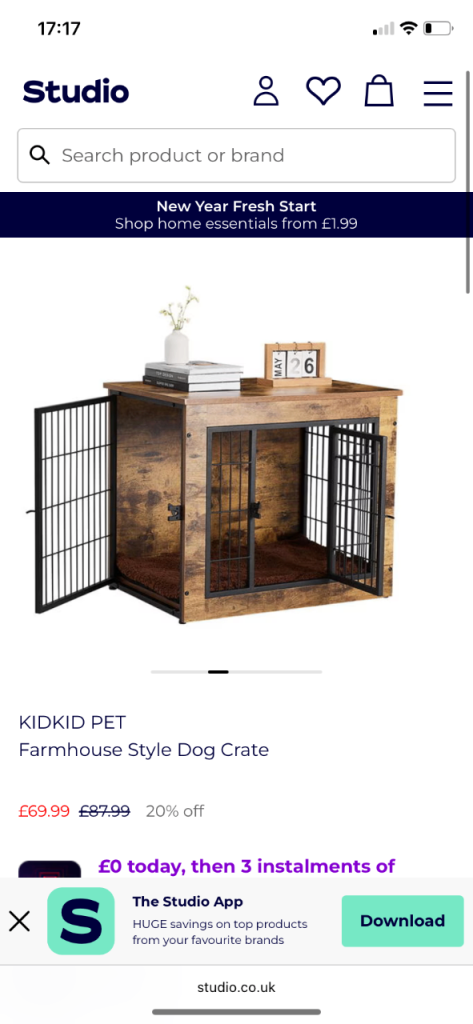 Brand New Pet Cage / Storage on top 