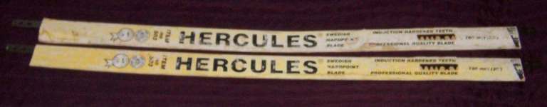 2 OFF HERCULES 30 inch BOWSAW BLADES UNUSED READ DESCRIPTION
