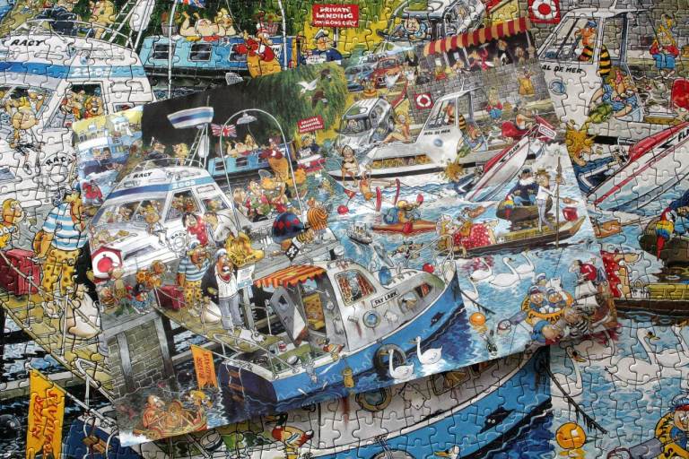 The Cruise Chaos (or River Cruise Chaos) 1000-piece jigsaw puzzle