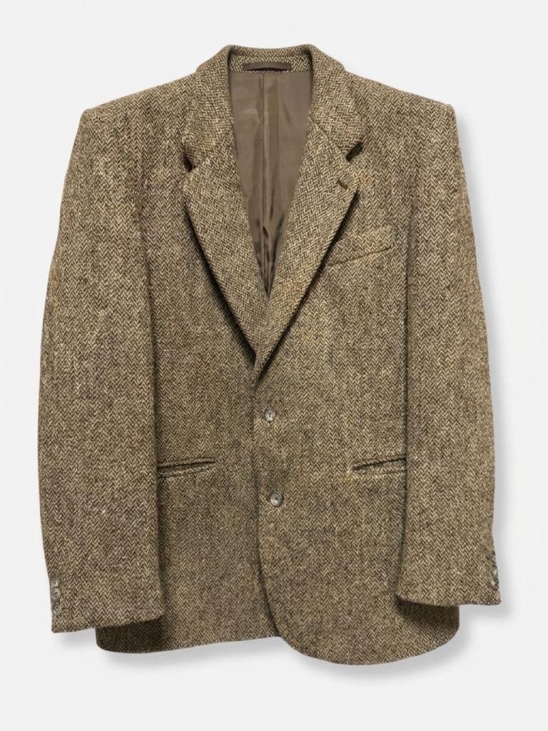 Swaine Adeney Harris Tweed Jacket – Men's 42R Brown Wool