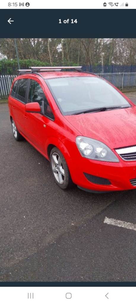 Car swap Zafira 