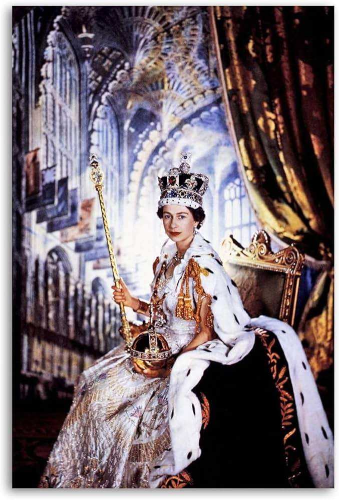 Canvas of queen Elizabeth II ( massive and brand new)  