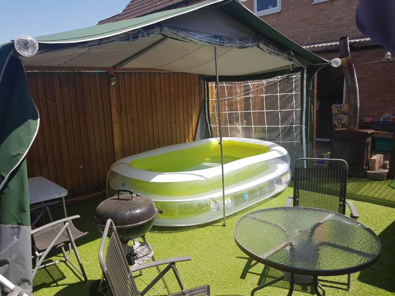 Aluminium awning rails for caravan, camper, motorhome or even garden fence.