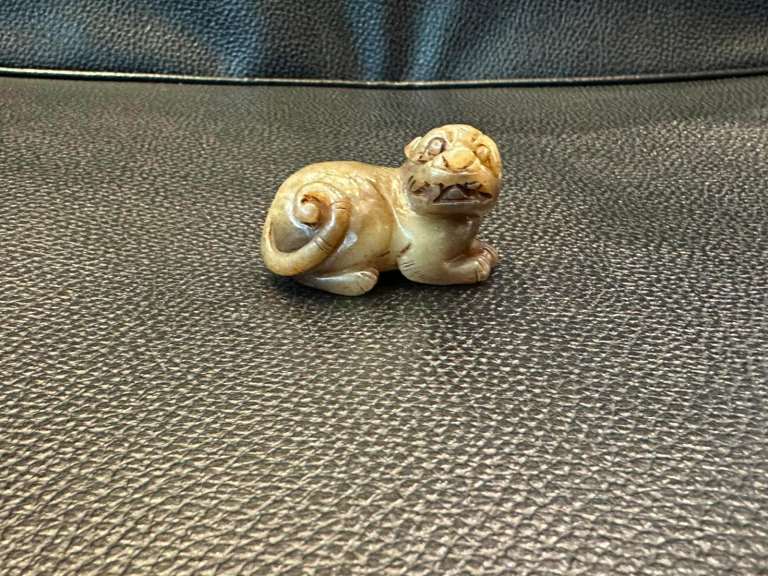 Nephrite or Jade Lion, 18th century. Qing Dynasty, Chinese