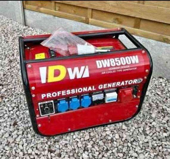 Brand NEW GERMAN MANUFACTURED Silent Petrol Generator 8.5 KVA, 6.5 HP, AMP is 3500 