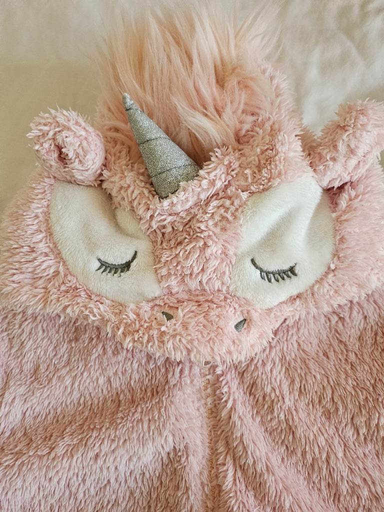 Girls Pink Unicorn All-in-One Pyjamas – Soft & Cosy