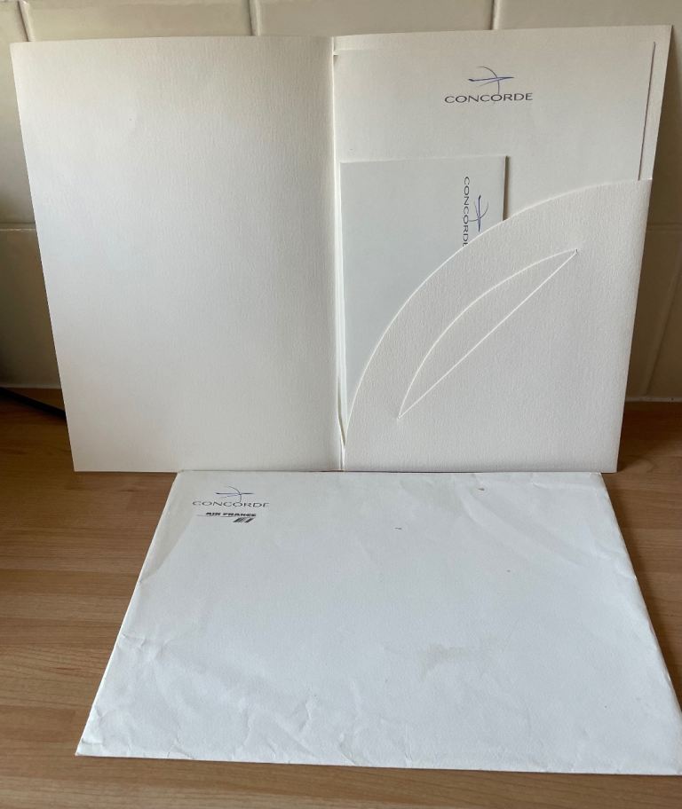 RARE FIND Air France Concorde In-Flight Stationery Pack 