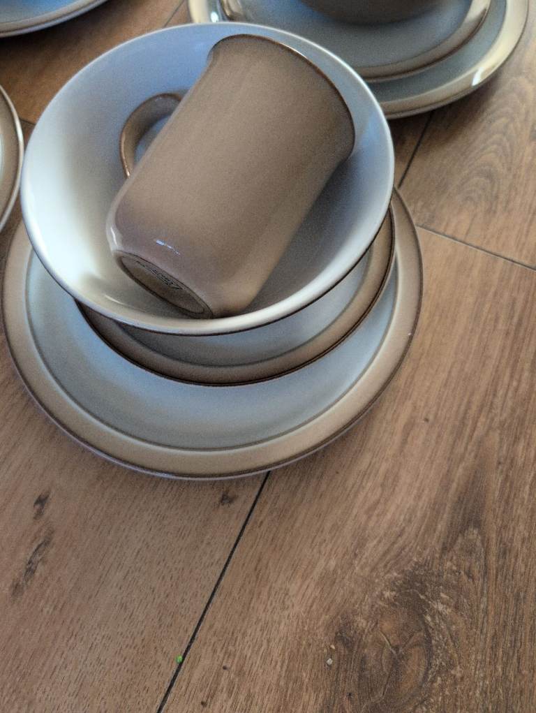 Denby coffee mugs and dish