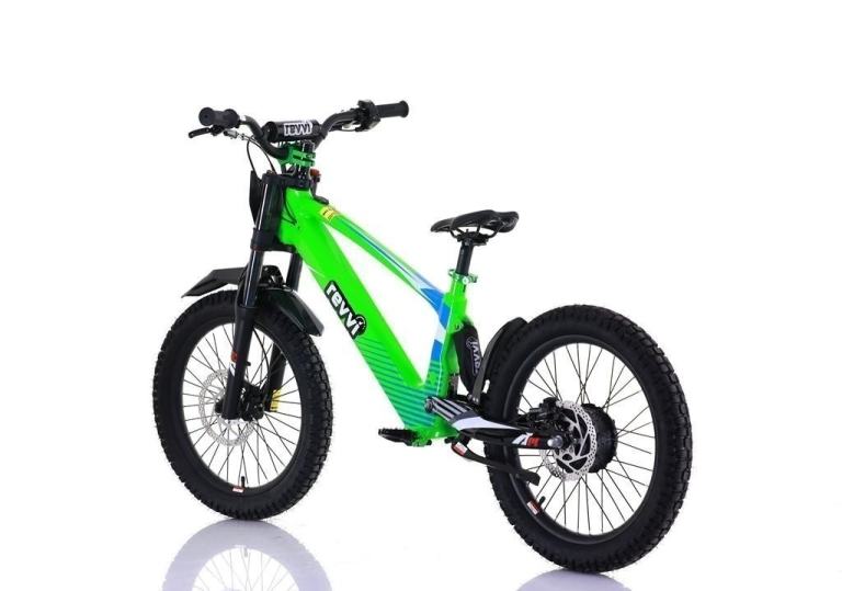 NEW REVVI 20" KIDS ELECTRIC BALANCE BIKE - BLUE GREEN IN STOCK