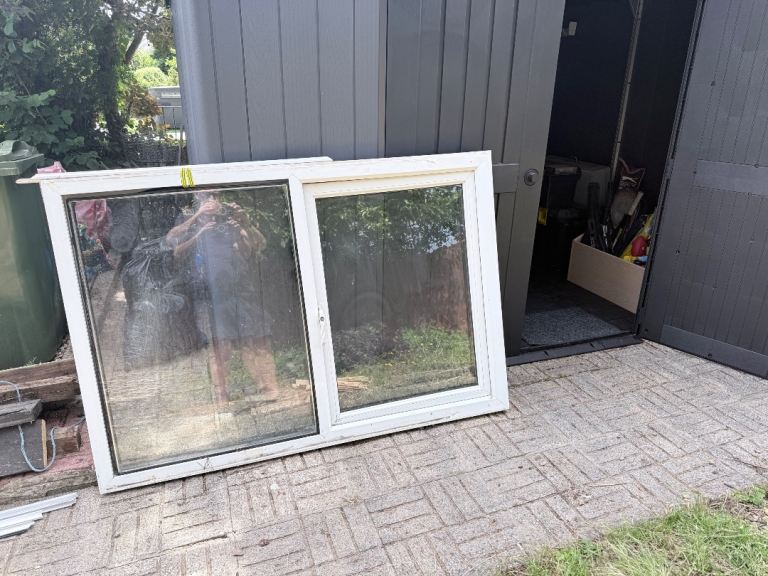 White uPVC Double Glazed Window Unit Taken out of our renovation project 