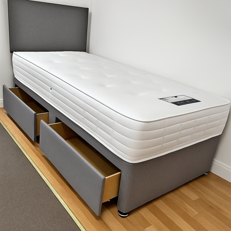 Luxury Storage Divan Bed with Mattress Providing Modern Style and Functionality