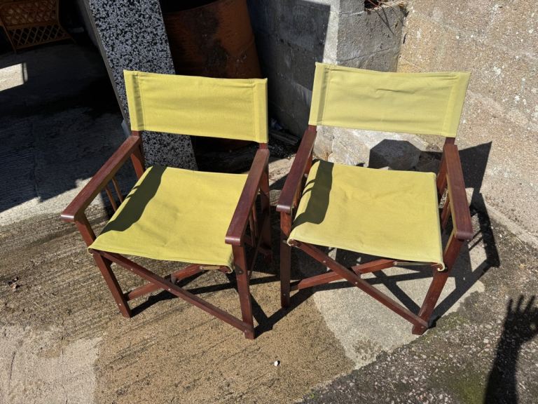 WOODEN DIRECTORS CHAIRS