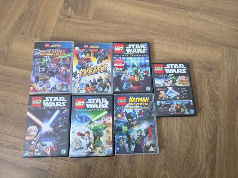 Lego Star Wars & Batman Movie DVDs – Good Condition