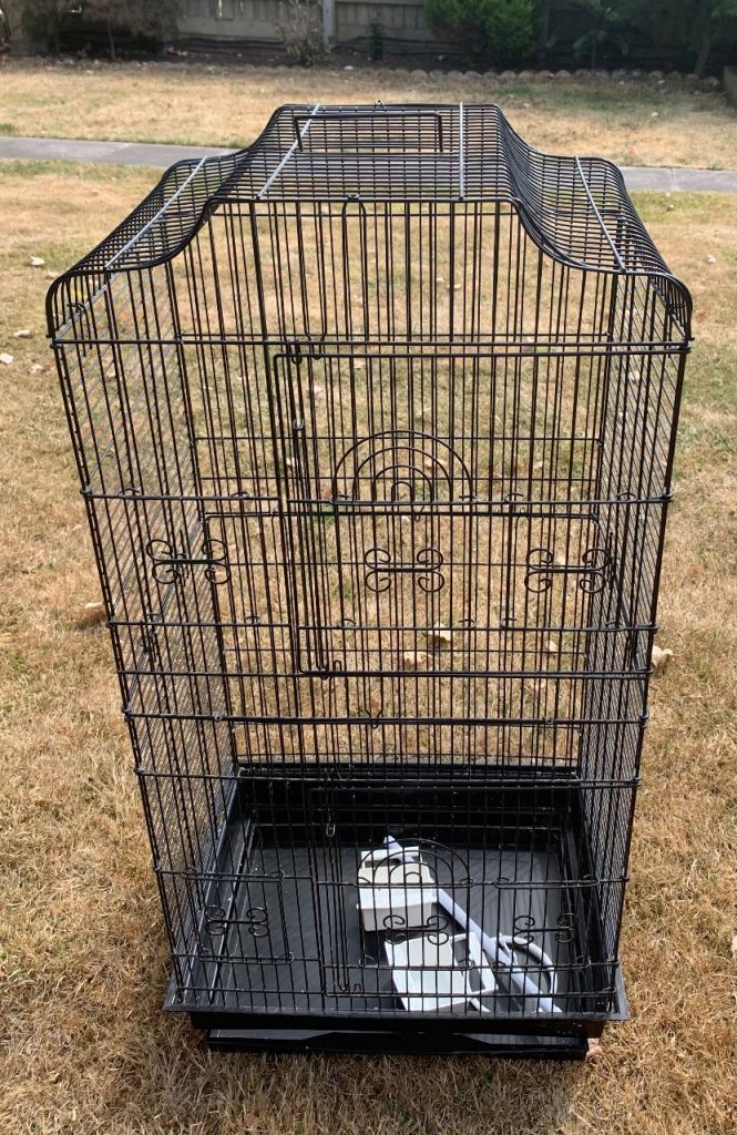 Tall Black Bird Cage