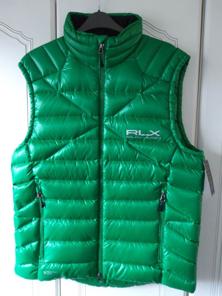 Fantastic RLX Ralph Lauren Green Gilet.  Size M. Brand New.